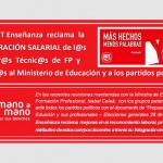 |   Elecciones generales 28 abril   |   FeSP UGT Enseñanza  reclama  la EQUIPARACIÓN SALARIAL de l@s Profesor@s  Técnic@s  de  FP  y  Maestr@s al Ministerio de Educación y a los partidos políticos