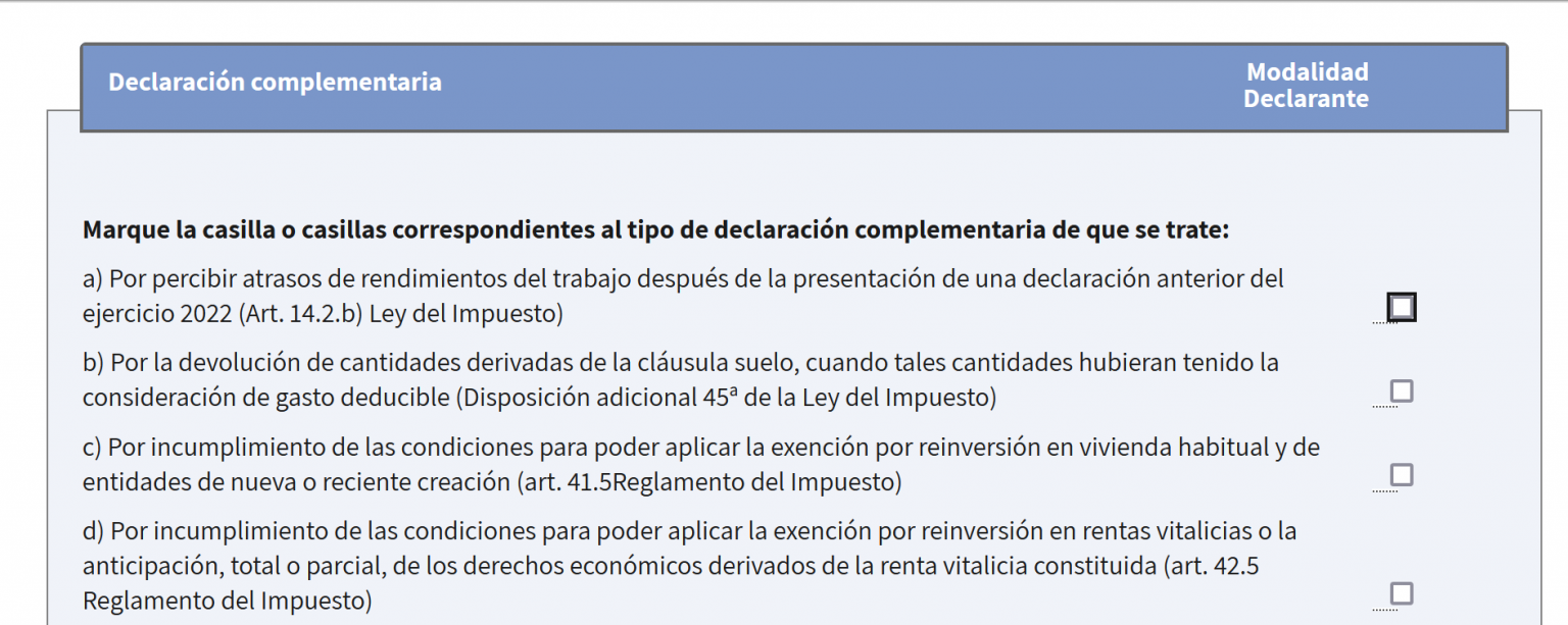Complementarias renta por atrasos de rendimientos de trabajo ...