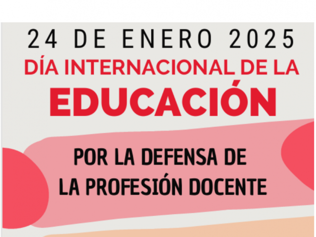 UGT exige a las Administraciones educativas en el Día Internacional de la Educación más financiación para mejorar las condiciones laborales del profesorado