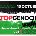 15 octubre: Servicios mínimos para los paros convocados por UGT y CCOO, por el respeto a los derechos humanos y la adopción de medidas pacíficas en Palestina