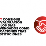 UGT consigue el reconocimiento como tiempo de servicios de los días devengados como vacaciones tras sustituciones UGT consigue el reconocimiento como tiempo de servicios de los días devengados como vacaciones tras sustituciones