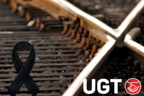 UGT expresa su consternación por el grave accidente ferroviario de Urda y se pone a disposición de las víctimas y sus familias