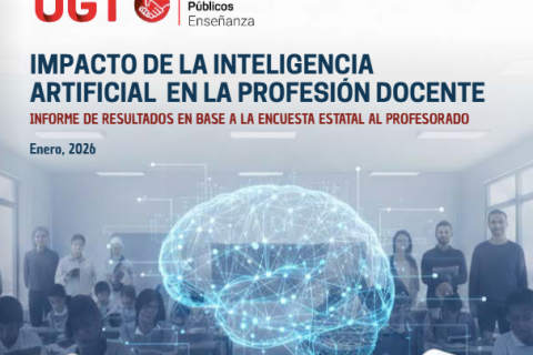 UGT exige protección de datos y regulación ante una IA que dispara la carga docente y pone en riesgo el aprendizaje del alumnado