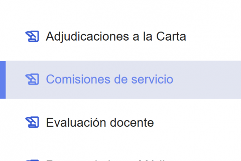 Cómo solicitar las comisiones de servicio