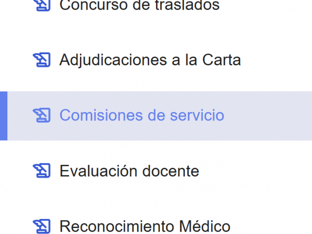Cómo solicitar las comisiones de servicio
