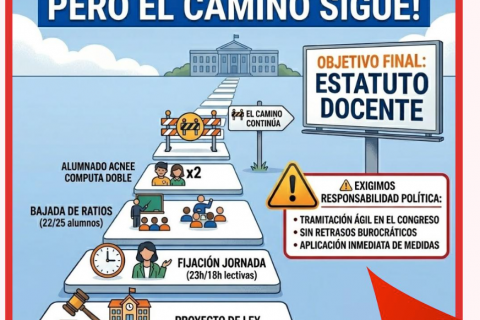 UGT valora la aprobación del Proyecto de Ley que baja ratios y lectivas: un paso adelante, pero el camino sigue…