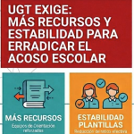 UGT exige más recursos y estabilidad para erradicar el acoso escolar en las aulas