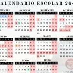 Calendario escolar del curso 26/27 Calendario escolar del curso 26/27