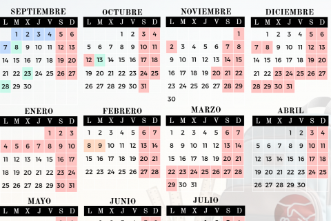 Calendario escolar del curso 26/27