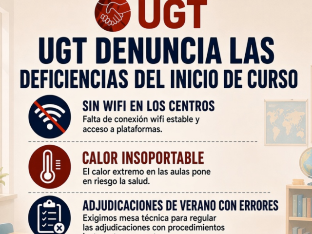 Inicio de curso: Vuelve el calor insoportable a unas aulas sin red y con problemas y errores graves en las adjudicaciones y dudas sobre los horarios