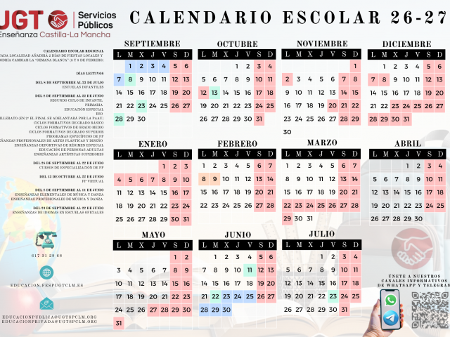 Calendario escolar 2026/2027