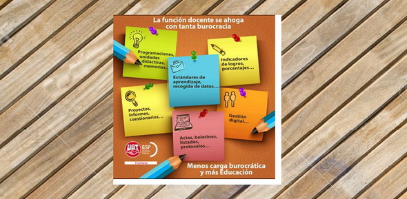 El Sector de Enseñanza de FeSP-UGT reivindica una escuela con menos burocracia y más tiempo para la docencia El Sector de Enseñanza de FeSP-UGT reivindica una escuela con menos burocracia y más tiempo para la docencia