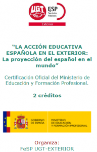 Formación / Exterior: Curso Acción Educativa Española En El Exterior –  Enseñanza Ugt Servicios Públicos Clm