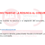 CONCURSILLO – Abierto el plazo de renuncia a la participación (del 17 al 23 de mayo). Guía: «Cómo tramitar la renuncia al Concursillo»
