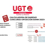 #UGToposicionesEEMMclm2023 – CALCULADORA DE BAREMO oposiciones EEMM 2023 Castilla-La Mancha