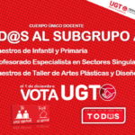|  Hacia el cuerpo único docente  |  TOD@S AL SUBGRUPO A1  |  #votaUGT